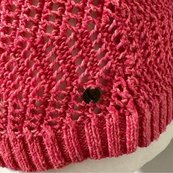 Eddie Bauer Women’s short sleeved coral knit sweater size XS - Picture 2 of 5